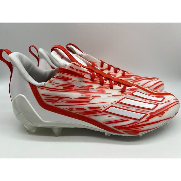 Adidas Adizero Football Cleats Orange White HP8748 Men\'s Size 12.5 NEW main image 12